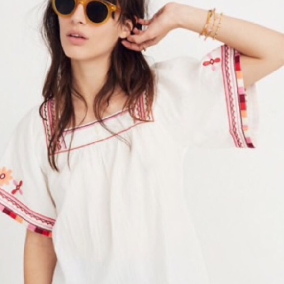Madewell Embroidered Sandblossom Top - Picture 4 of 8